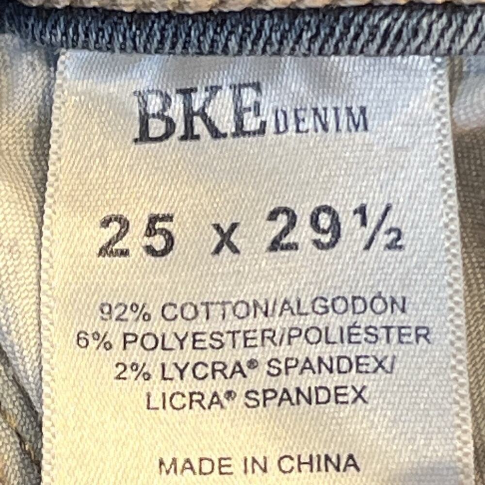 BKE Payton Jeans Universal Fit Mid-Rise Tailored Bootcut Size 25 Low Rise y2k - Picture 7 of 16